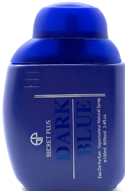 SECRET PLUS DARK BLUE EAU DE PARFUM SPRAY FOR MEN 3.4 Oz / 100 ml BRAND NEW!!!