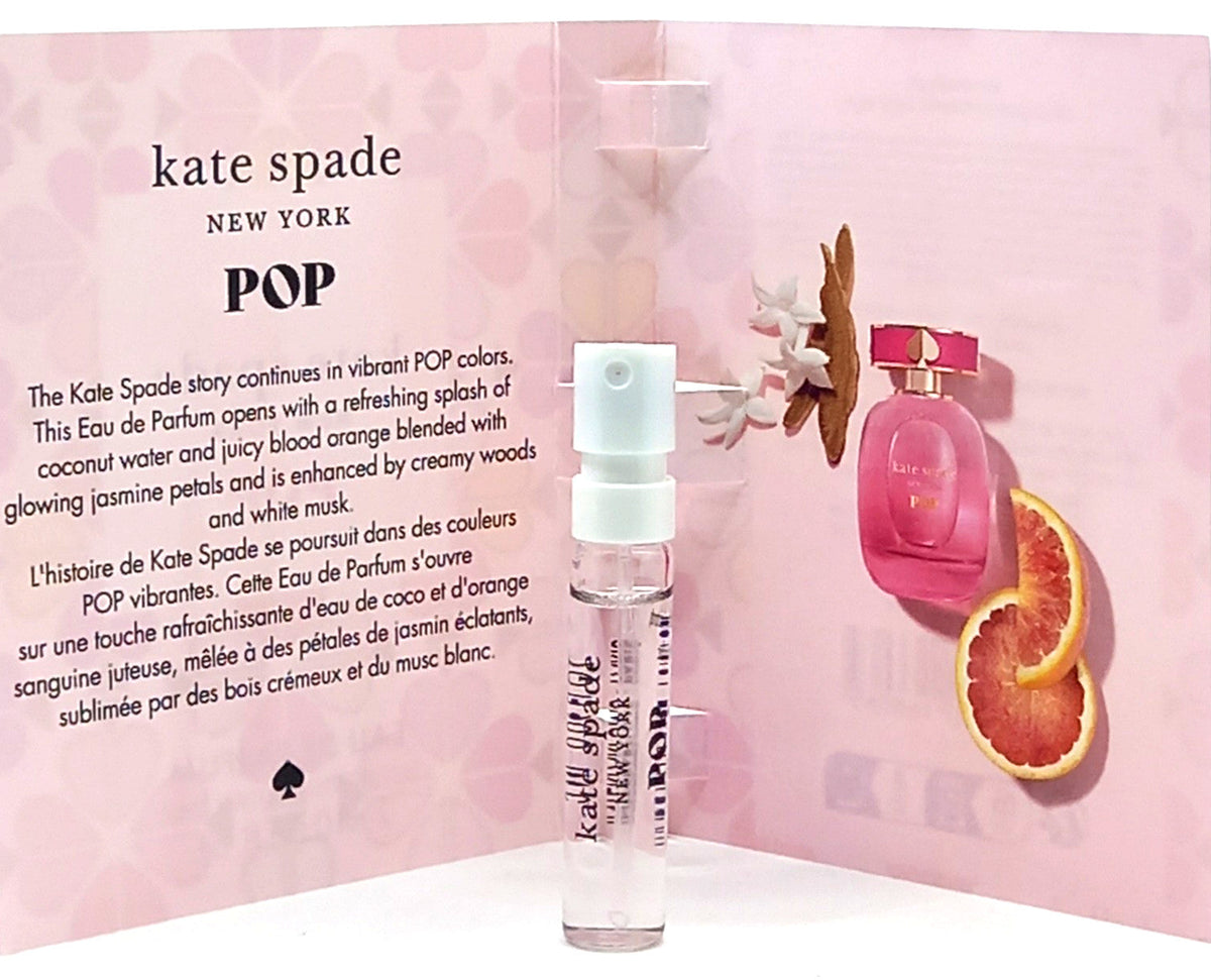 KATE SPADE POP EAU DE PARFUM VIAL SPRAY FOR WOMEN 0.06 Oz BRAND NEW SAMPLE SIZE!
