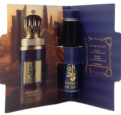 ARABIYAT PRESTIGE HAMDAN THE SHEIKH EDP VIAL SPRAY MEN 0.07 Oz / 2.0 ml SAMPLE!