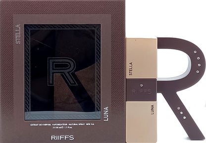 RIIFFS R STELLA R LUNA EXTRAIT DE PARFUM SPRAY WOMEN 2 pcs x 1.7 Oz / 50 ml NEW!