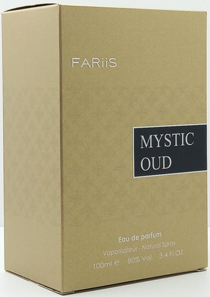 FARIIS MYSTIC OUD EAU DE PARFUM SPRAY UNISEX 3.4 Oz / 100 ml BRAND NEW ITEM!!!