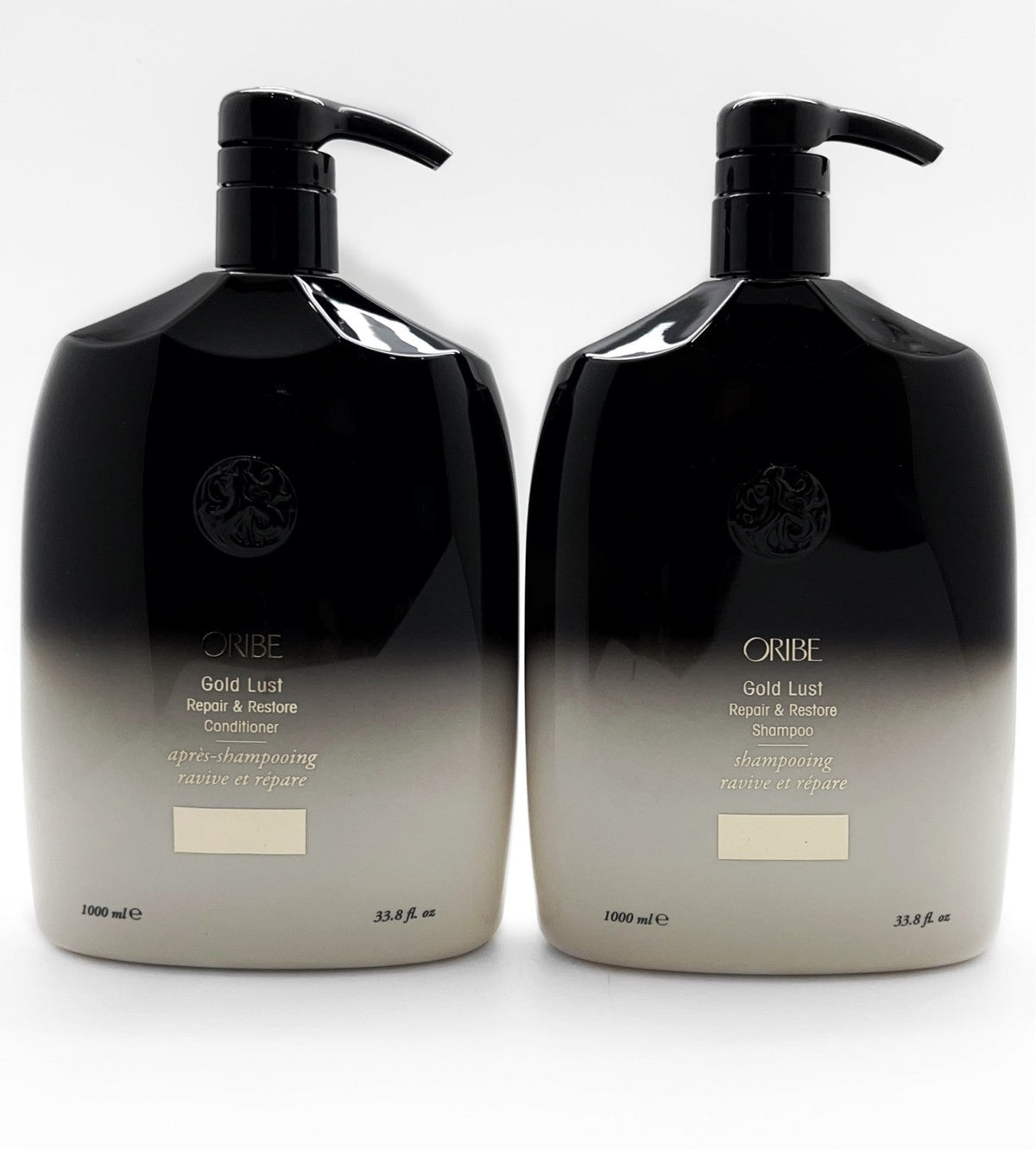 Oribe Gold Lust Repair & Restore Shampoo & Conditioner Liter Duo, Pumps