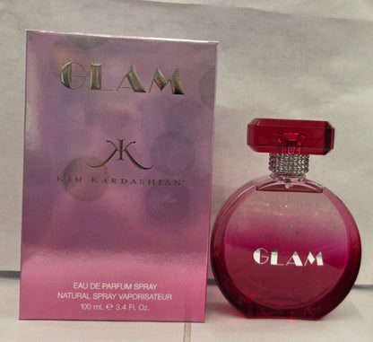 Kim Kardashian GLAM by Kim Kardashian Eau de Parfum 3.4 oz / 100 ml Spray NIB