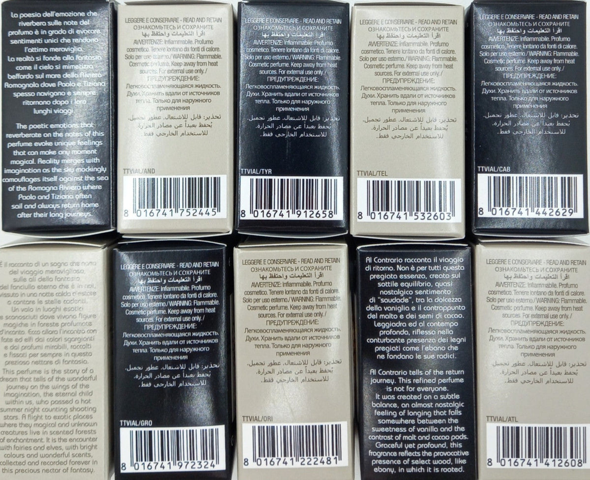 TIZIANA TERENZI COLLECTION SET 10 PCS EXTRAIT VIALS SPRAY 0.05 Oz OF 10 PCS!!!