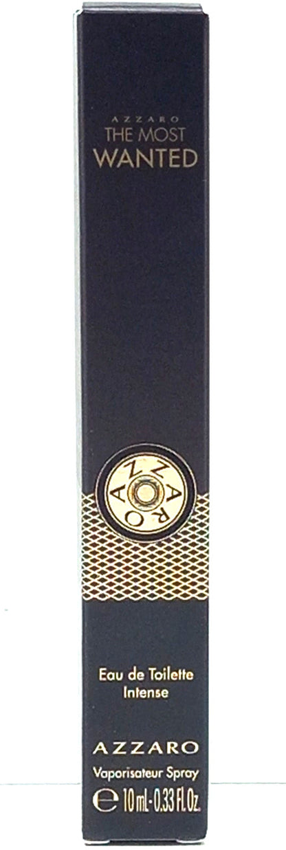 AZZARO THE MOST WANTED INTENSE EAU DE TOILETTE PEN SPRAY FOR MEN 0.33 Oz / 10 ml