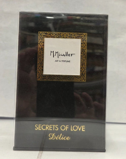 M. MICALLEF SECRET OF LOVE DELICE EAU DE PARFUM SPRAY UNISEX 2.63 Oz / 75 ml NIB