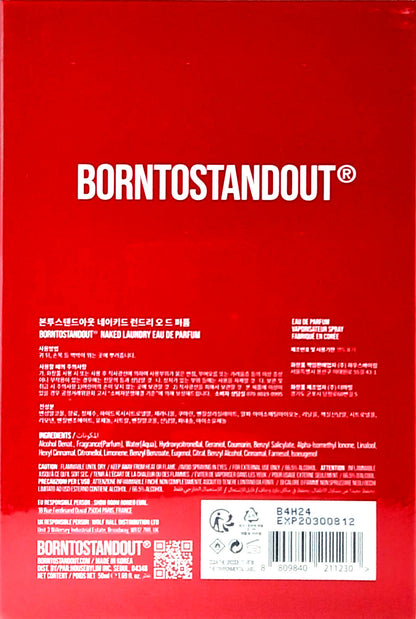 BORNTOSTANDOUT NAKED LAUNDRY EAU DE PARFUM SPRAY UNISEX 1.69 Oz / 50 ml NEW!!!