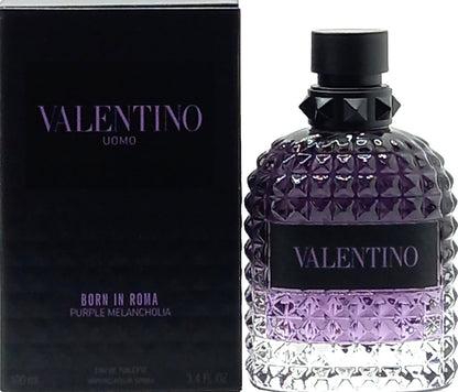 VALENTINO UOMO BORN IN ROMA PURPLE MELANCHOLIA EDT SPRAY FOR MEN 3.4 Oz / 100 ml