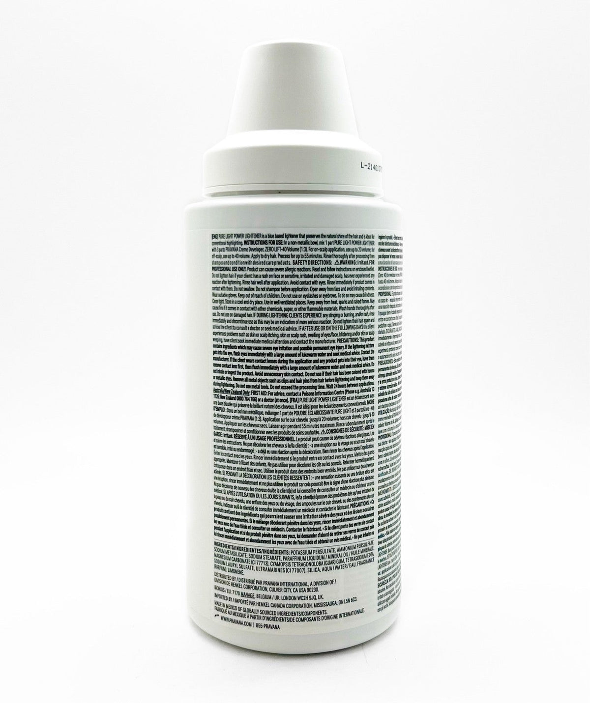Pravana Pure Light Power Lightener 24 oz New PACK