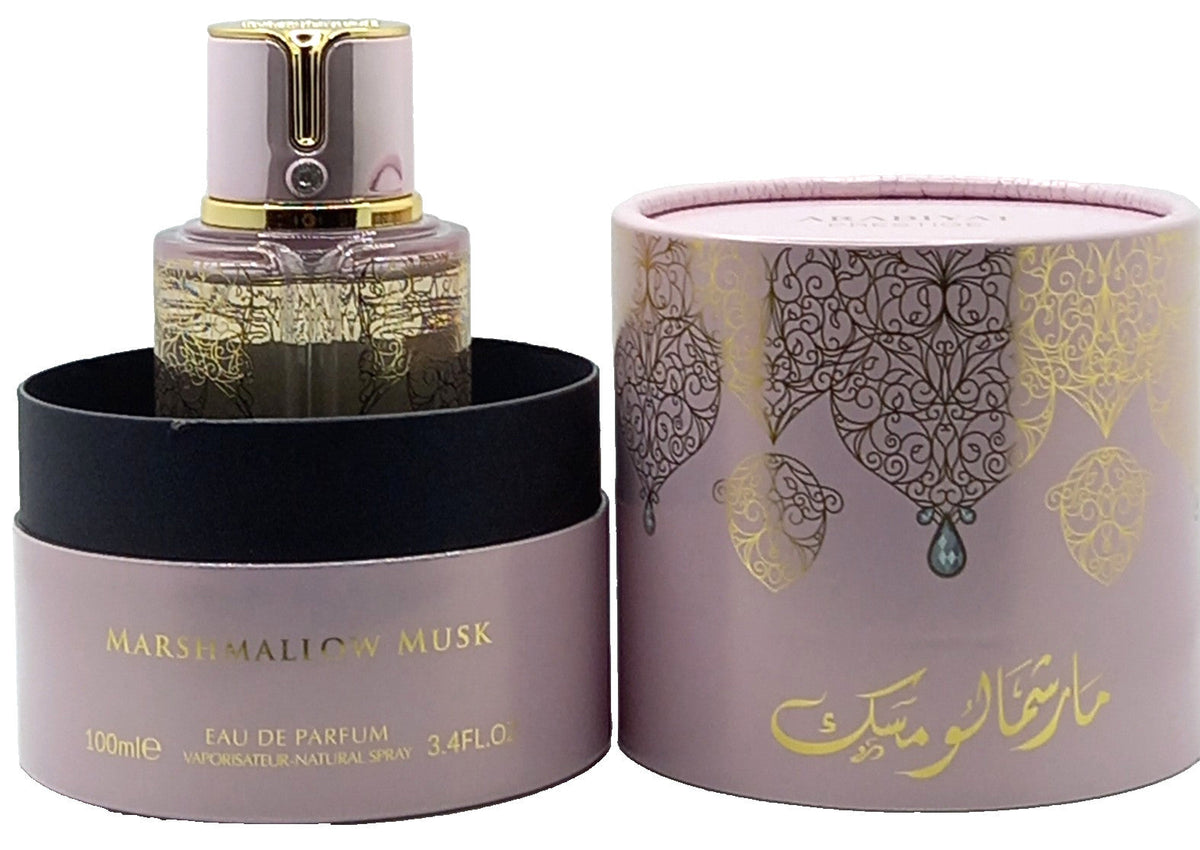 ARABIYAT PRESTIGE MARSHMALLOW MUSK EAU DE PARFUM SPRAY FOR WOMEN 3.4 Oz / 100 ml