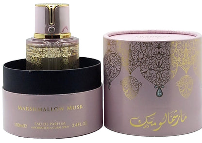 ARABIYAT PRESTIGE MARSHMALLOW MUSK EAU DE PARFUM SPRAY FOR WOMEN 3.4 Oz / 100 ml
