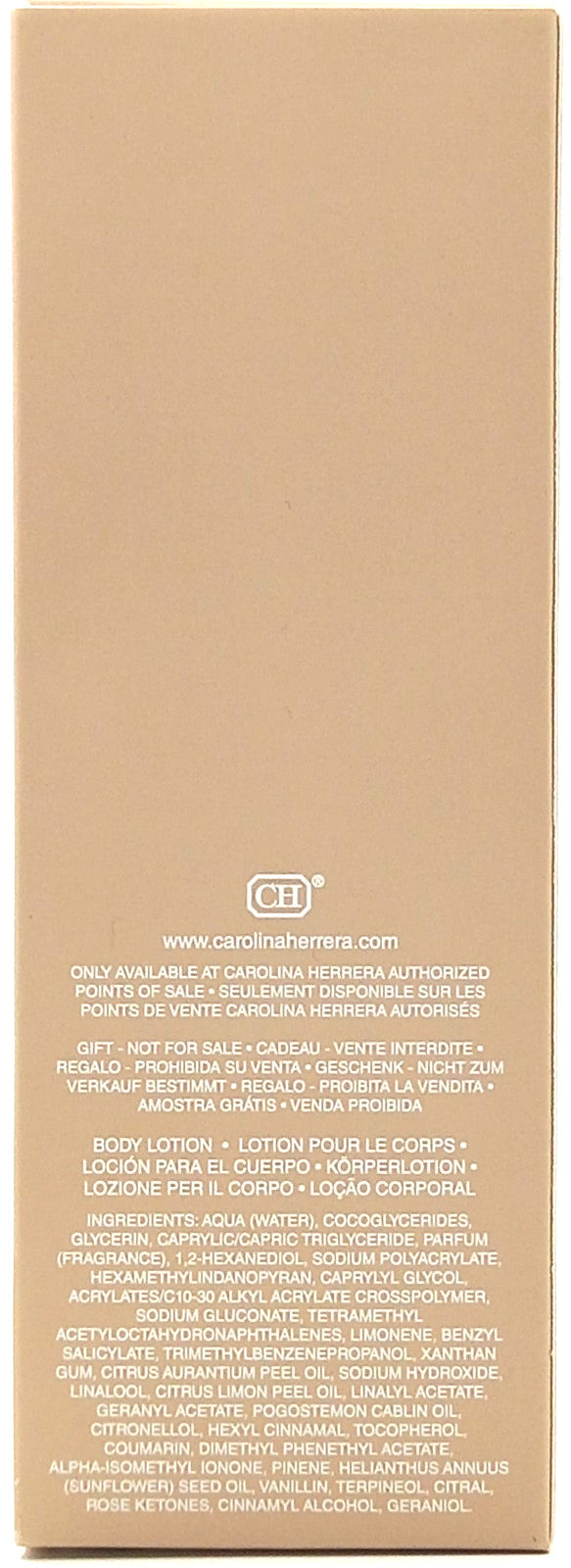 CAROLINA HERRERA 212 VIP ROSE NYC BODY LOTION WOMEN 3.4 Oz / 100 ml BRAND NEW!!!