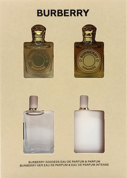 BURBERRY 4 PCS MINI COLLECTION GIFT SET FOR WOMEN 0.16 Oz / 5 ml EACH BRAND NEW!