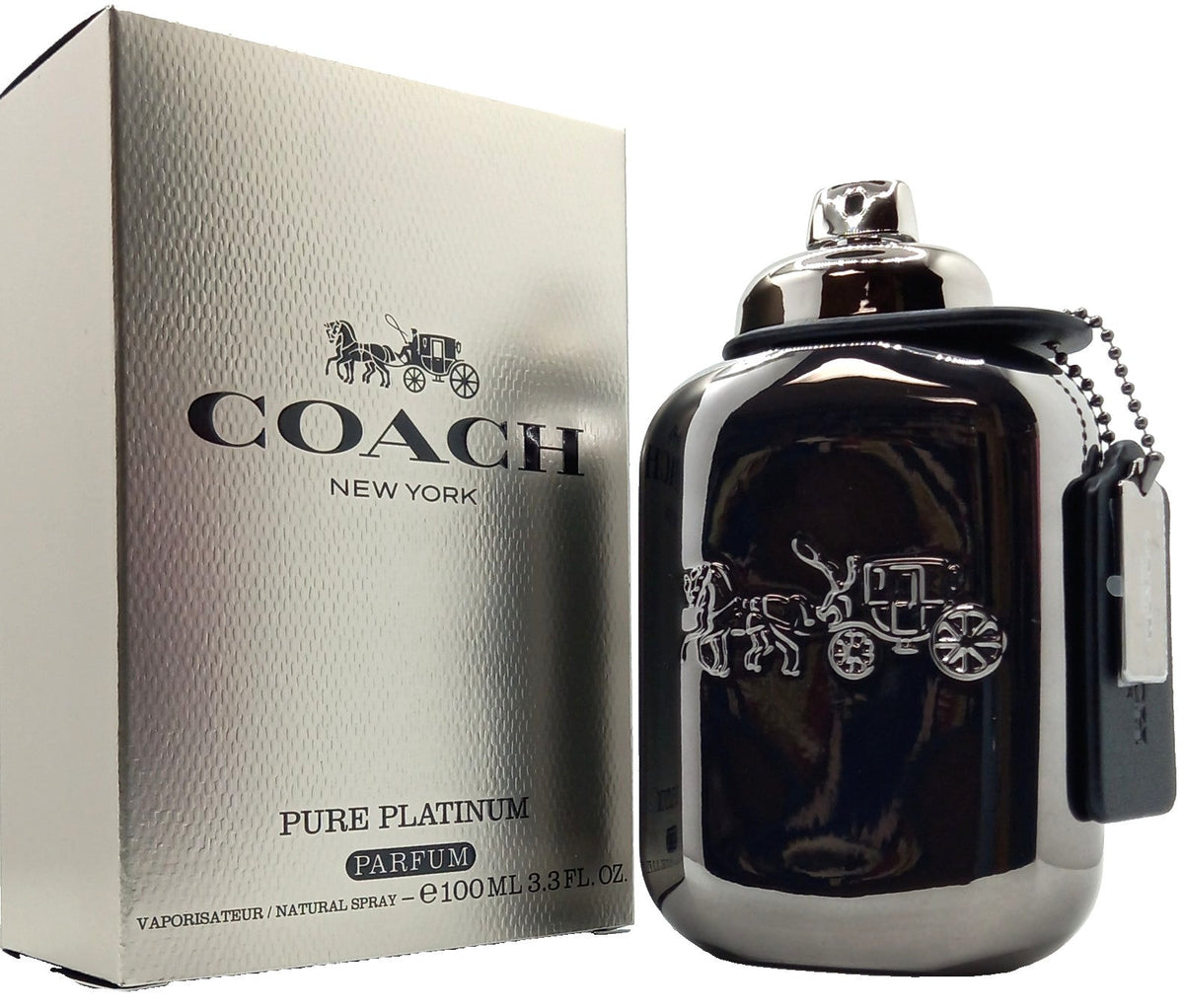COACH PURE PLATINUM PARFUM SPRAY FOR MEN 3.3 Oz / 100 ml BRAND NEW ITEM!!!