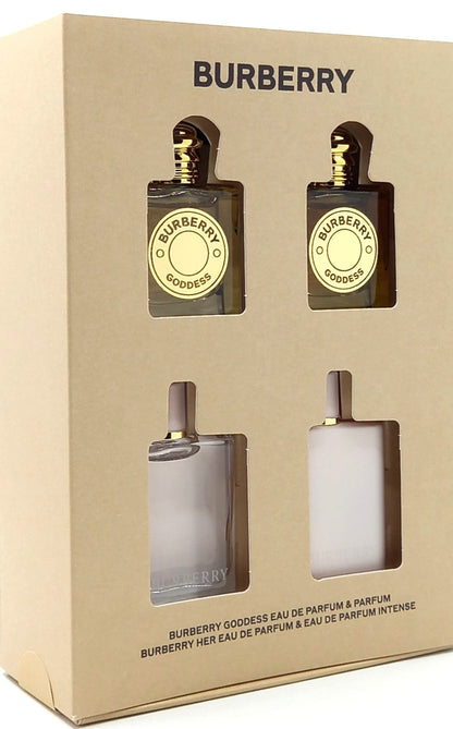 BURBERRY 4 PCS MINI COLLECTION GIFT SET FOR WOMEN 0.16 Oz / 5 ml EACH BRAND NEW!