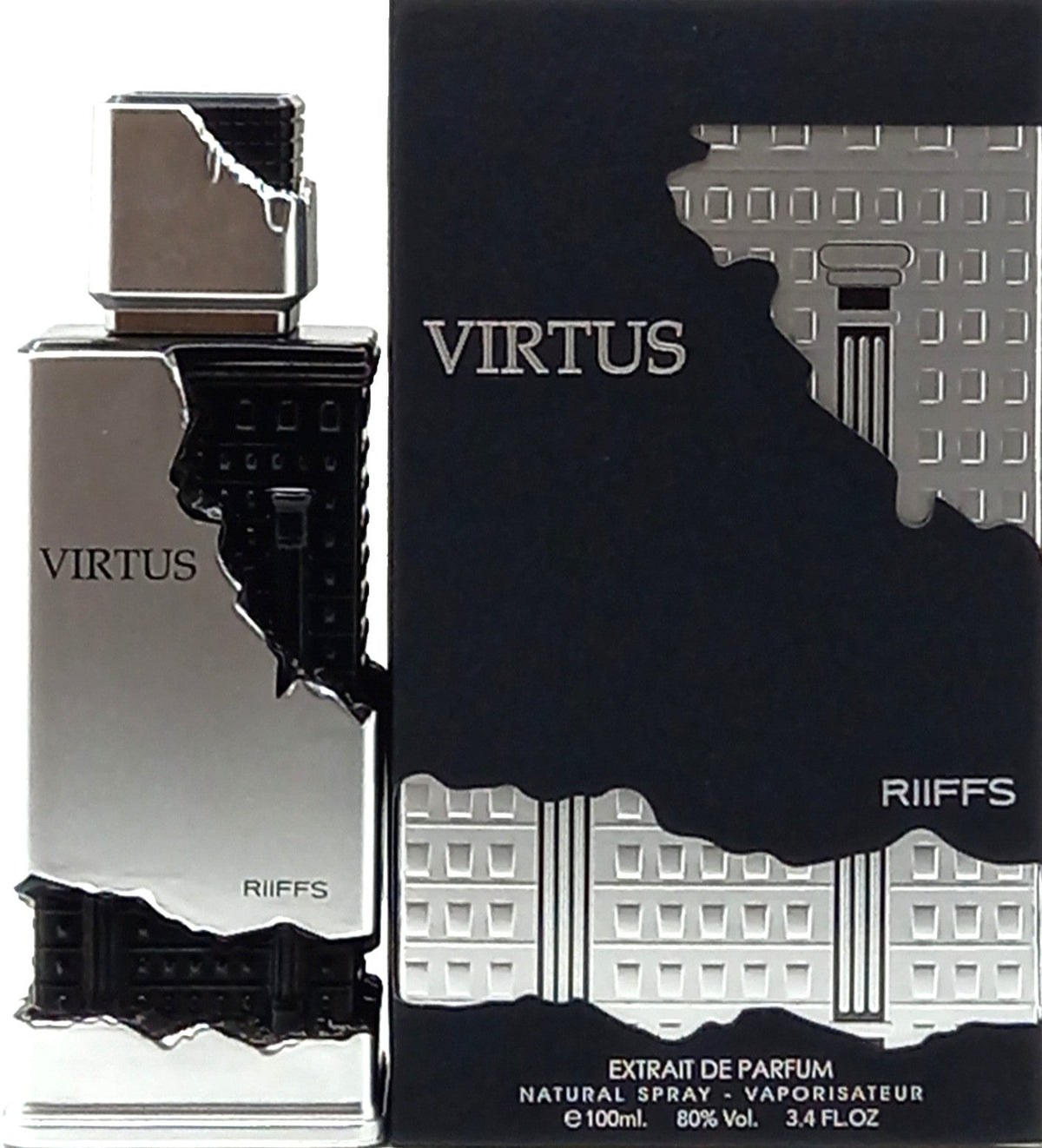 RIIFFS VIRTUS EXTRAIT DE PARFUM SPRAY FOR MEN 3.4 Oz / 100 ml BRAND NEW ITEM!!!