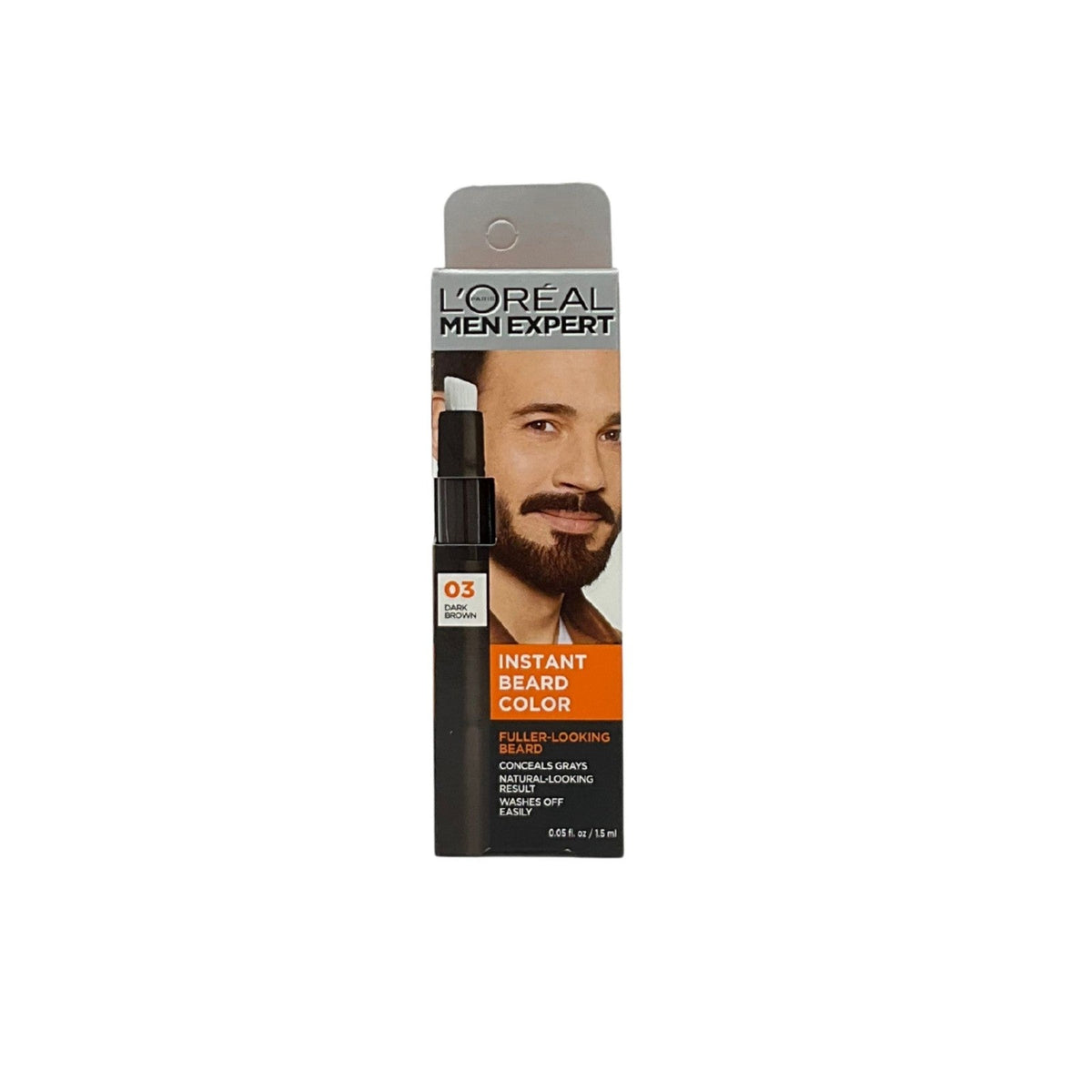 Loreal Men Expert Instant Temporary Beard Color, 03 Dark Brown 0.05 oz