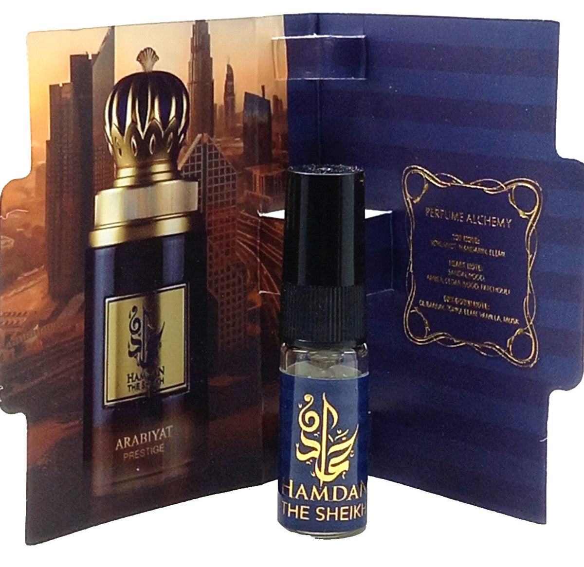 ARABIYAT PRESTIGE HAMDAN THE SHEIKH EDP VIAL SPRAY MEN 0.07 Oz / 2.0 ml SAMPLE!