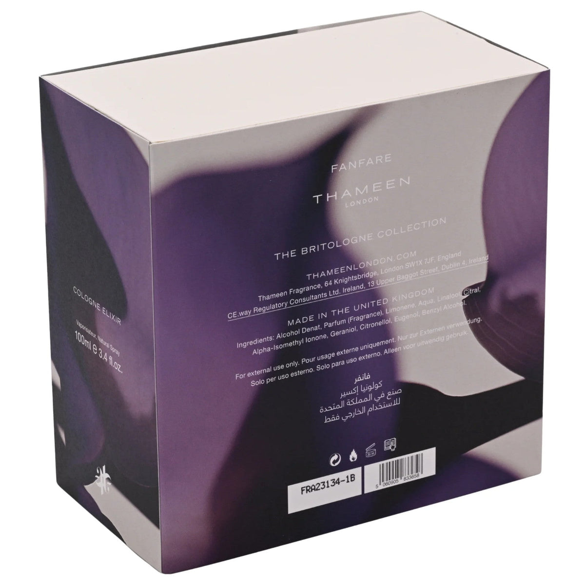 Thameen London Fanfare EDC Spray Unisex 3.4 oz 100ml New Box