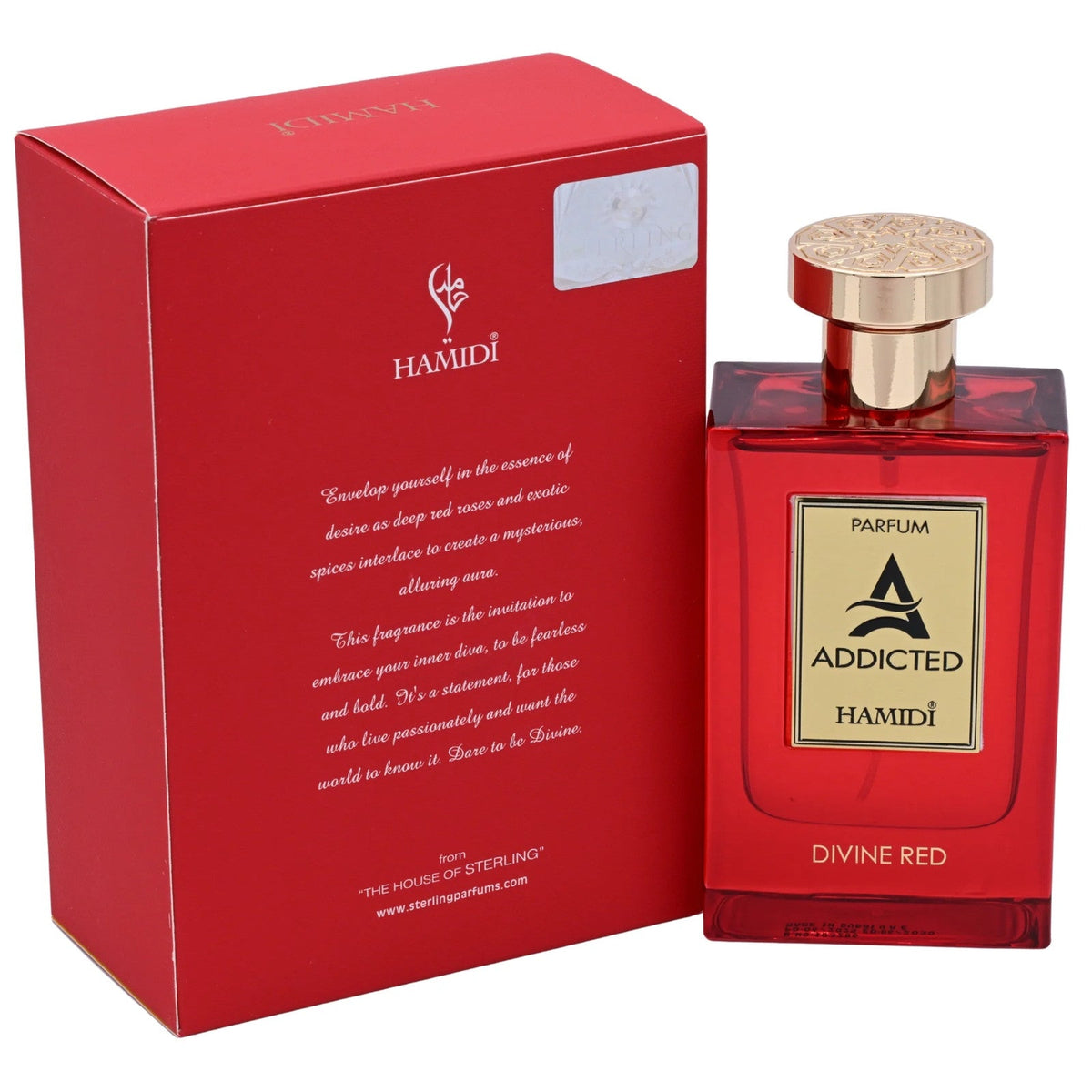 Hamidi Addicted Divine Red Parfum Spray for Women 3.7 oz (New in Box)