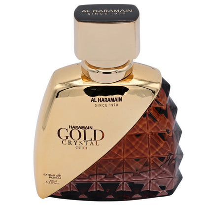 Al Haramain Gold Crystal Oudh Extrait Spray Unisex 3.33 oz 100ml New Box