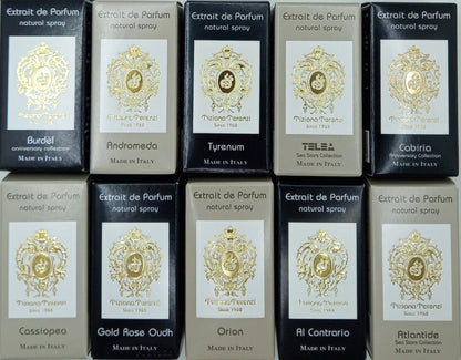 TIZIANA TERENZI COLLECTION SET 10 PCS EXTRAIT VIALS SPRAY 0.05 Oz OF 10 PCS!!!