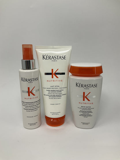 Kerastase Nutritive Holiday Trio, Bain Satin, Lait Vital, Lotion Thermique KIT