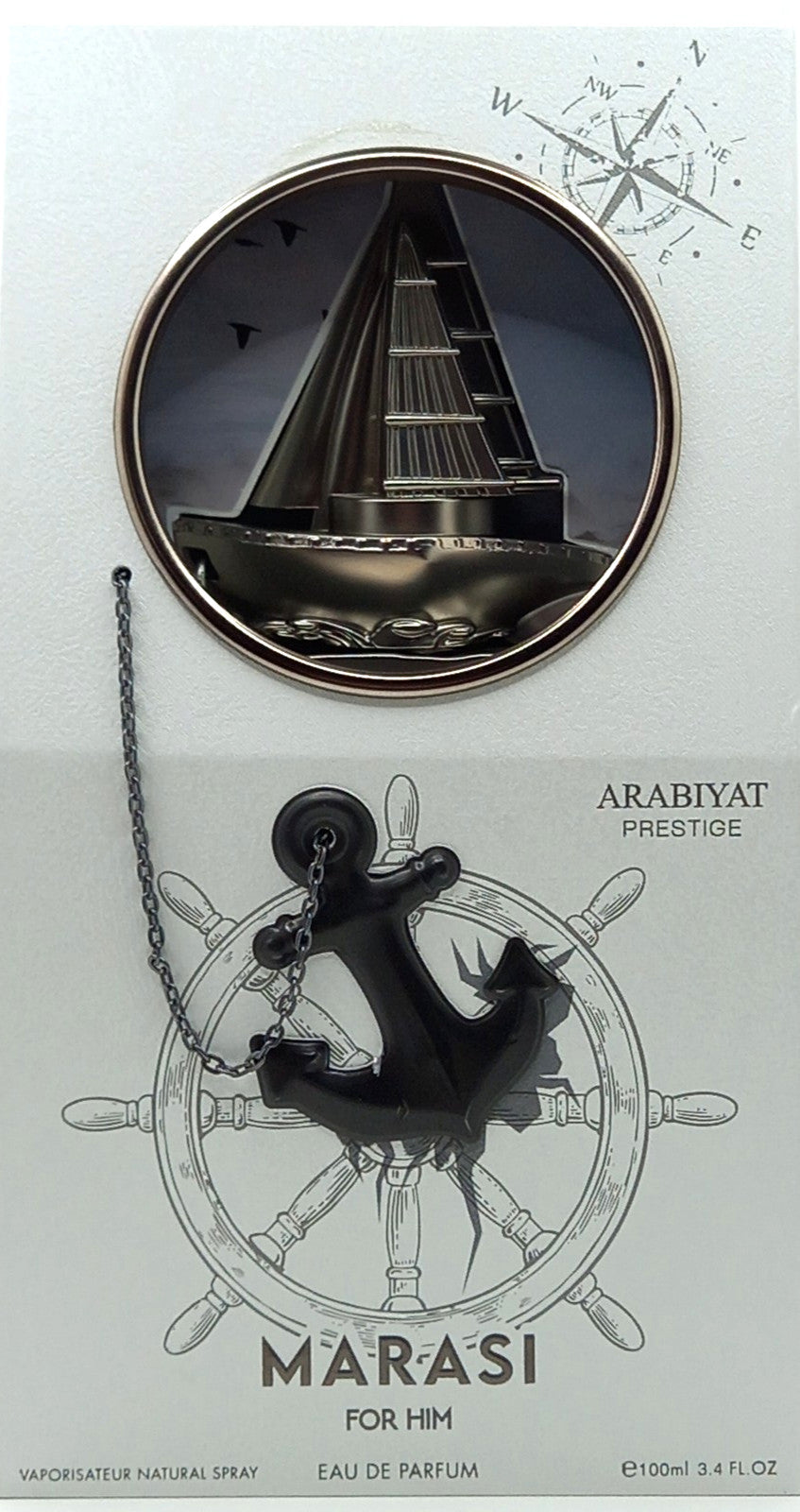 ARABIYAT PRESTIGE MARASI FOR HIM EAU DE PARFUM SPRAY FOR MEN 3.4 Oz / 100 ml NEW