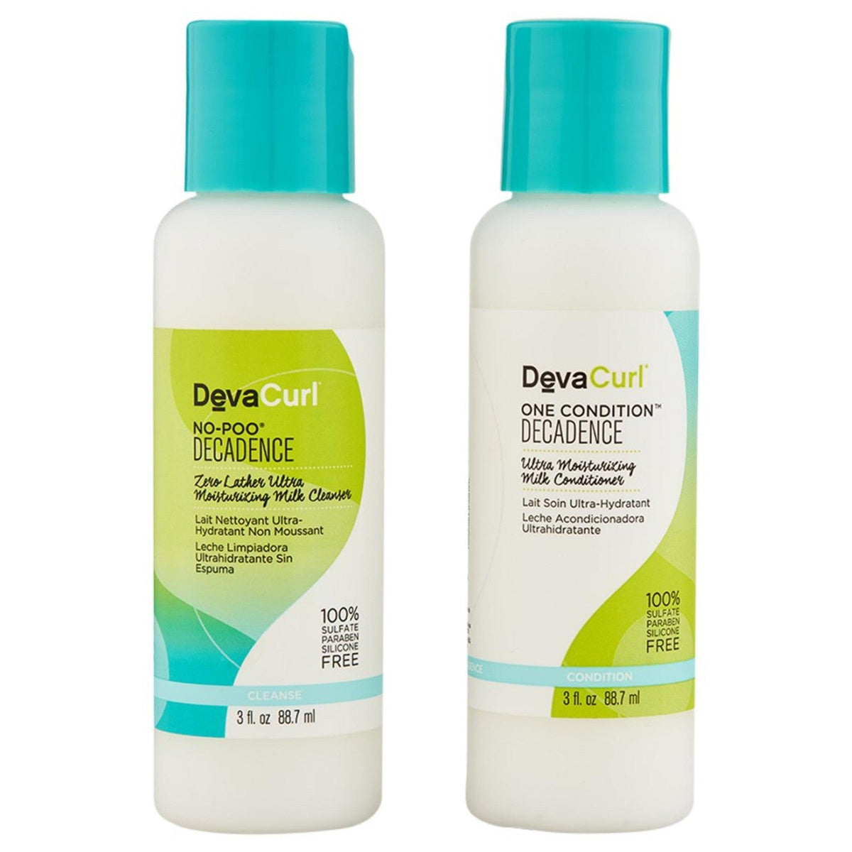 Deva Curl No-Poo Decadence 3 oz & One Condition Decadence 3 oz