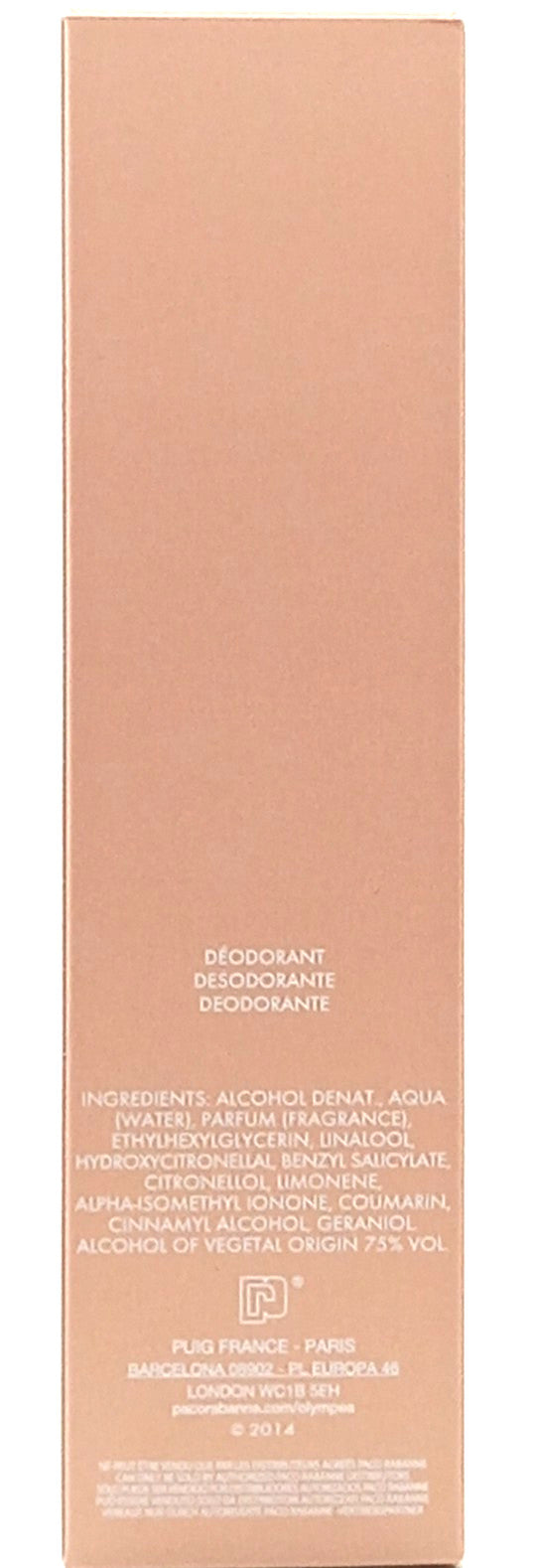 PACO RABANNE OLYMPEA DEODORANT SPRAY FOR WOMEN 5.1 Oz / 150 ml BRAND NEW!!!