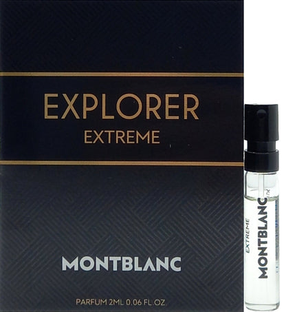 MONTBLANC EXPLORER EXTREME PARFUM VIAL SPRAY FOR MEN 0.06 Oz / 2 ml SAMPLE SIZE!