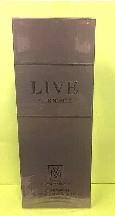 Live Pour Homme by Victor Manuelle Eau De Parfum 3.4 oz for men