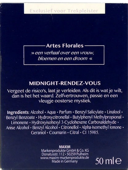 ARTES FLORALES MIDNIGHT RENDEZ-VOUS EAU DE PARFUM SPRAY FOR WOMEN 1.7 Oz / 50 ml