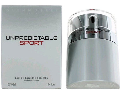 GLENN PERRI UNPREDICTABLE SPORT EAU DE TOILETTE SPRAY FOR MEN 3.4 Oz / 100 ml