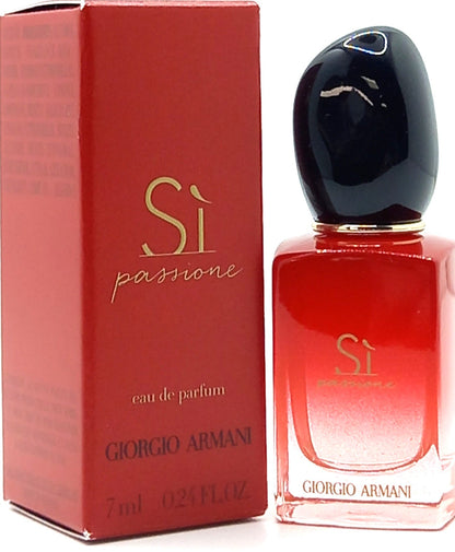 GIORGIO ARMANI SI PASSIONE EAU DE PARFUM MINI SPLASH FOR WOMEN 0.24 Oz / 7 ml