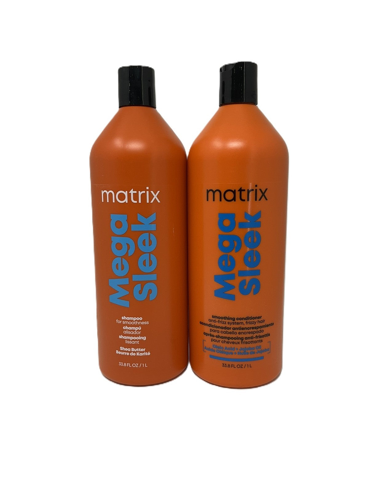 Matrix Total Results Mega Sleek Shampoo & Conditioner Liter Duo, Fresh