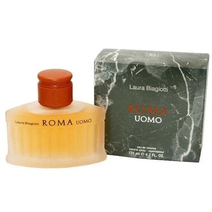 Laura Biagiotti Roma Uomo For Men Cologne Eau de Toilette 4.2 oz / 125 ml Spray