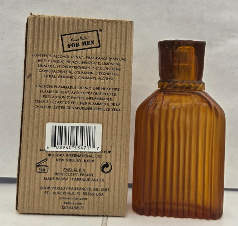 Nicole Miller For Men 2.5 oz / 75 ml Men's EDT Spray NIB