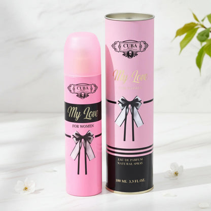 Cuba My Love Eau de Parfum Spray for Women 3.3 oz (100 ml) by Cuba
