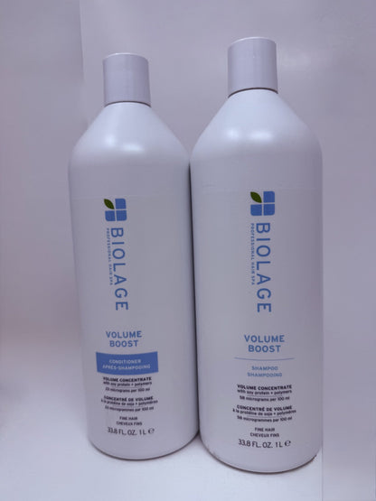 Matrix Biolage Volume BOOST Shampoo & Conditioner 33.8 oz, Liters Duo Fresh