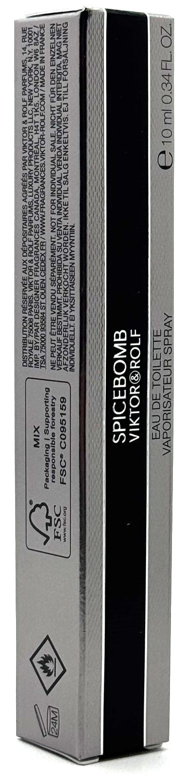 VIKTOR&ROLF SPICEBOMB EAU DE TOILETTE PEN SPRAY MEN 0.34 Oz / 10 ml TRAVEL SIZE!