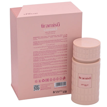 Afnan Zimaya Tiramisu Caramel EDP Spray Unisex 3.4 oz 100ml New Box