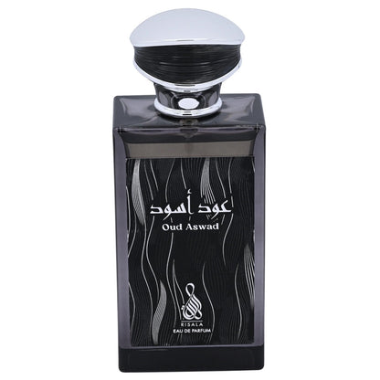 Risala Oud Aswad Eau de Parfum Spray for Men 3.4 oz (100 ml) New Retail Box