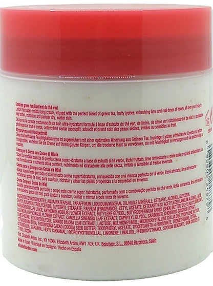 ELIZABETH ARDEN GREEN TEA LYCHEE LIME HONEY DROPS BODY CREAM 16.9 Oz / 500 ml