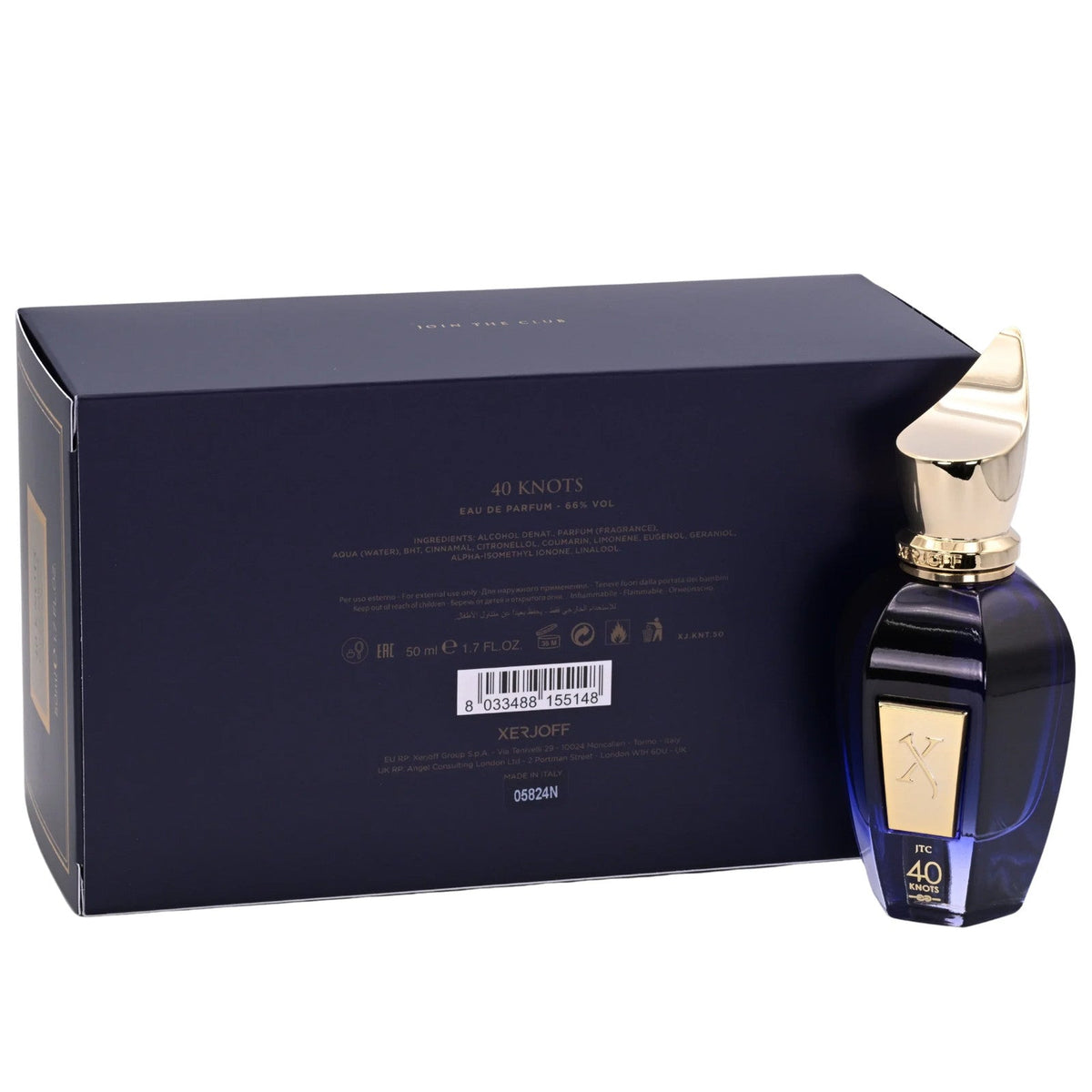 Xerjoff 40 Knots EDP Unisex Spray 1.7 oz 50ml New Box