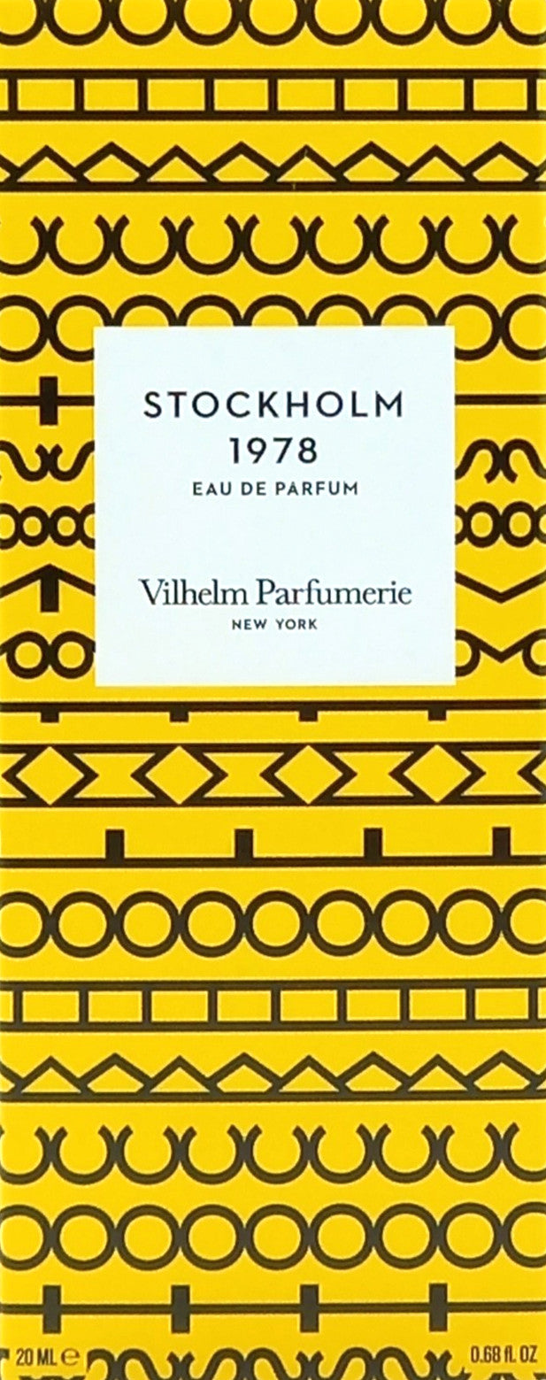 VILHELM PARFUMERIE STOCKHOLM 1978 EAU DE PARFUM SPRAY UNISEX 0.68 Oz / 20 ml NEW