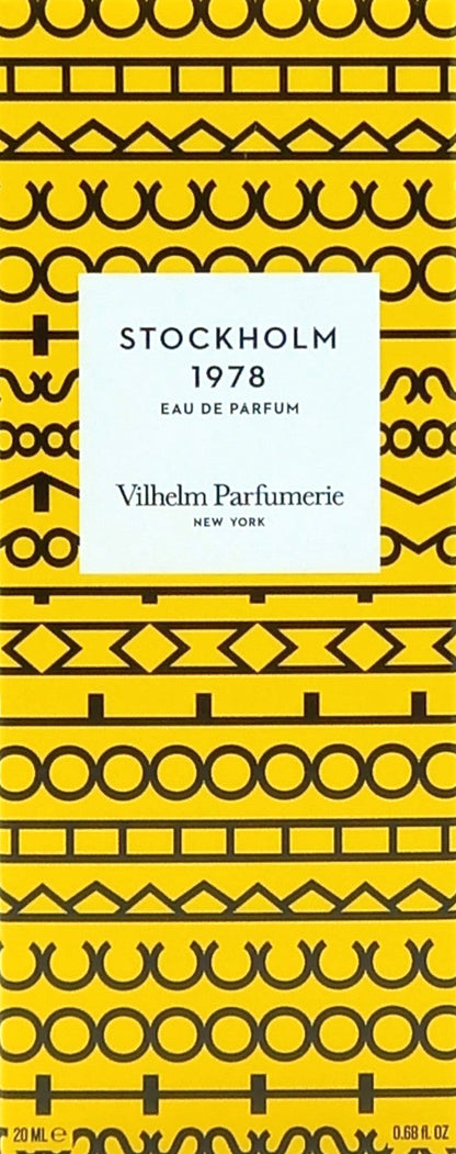 VILHELM PARFUMERIE STOCKHOLM 1978 EAU DE PARFUM SPRAY UNISEX 0.68 Oz / 20 ml NEW