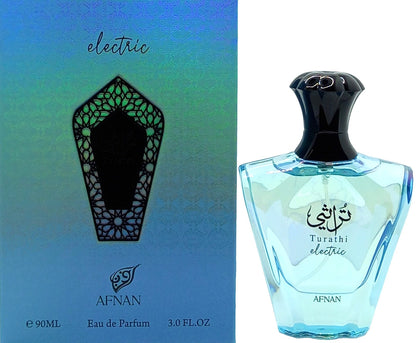 AFNAN TURATHI ELECTRIC EAU DE PARFUM SPRAY UNISEX 3.0 Oz / 90 ml BRAND NEW ITEM!