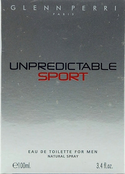 GLENN PERRI UNPREDICTABLE SPORT EAU DE TOILETTE SPRAY FOR MEN 3.4 Oz / 100 ml