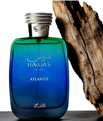 RASASI HAWAS ATLANTIS EAU DE PARFUM SPRAY FOR MEN 3.38 Oz / 100 ml BRAND NEW!!!